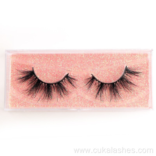 wispy mink eyelashes mink lashes with plastic box